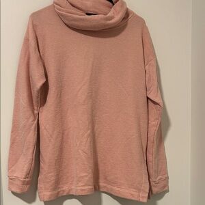 J Crew Cotton Pink Turtleneck Pullover Sweater Oversized Size Small